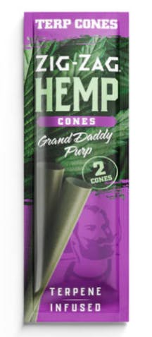 Zig Zag: Terpene Infused Hemp Cones- Grand Daddy Purp