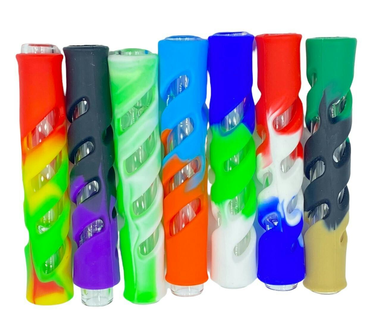 3.5" OG Glass Chillum with Silicone Cover