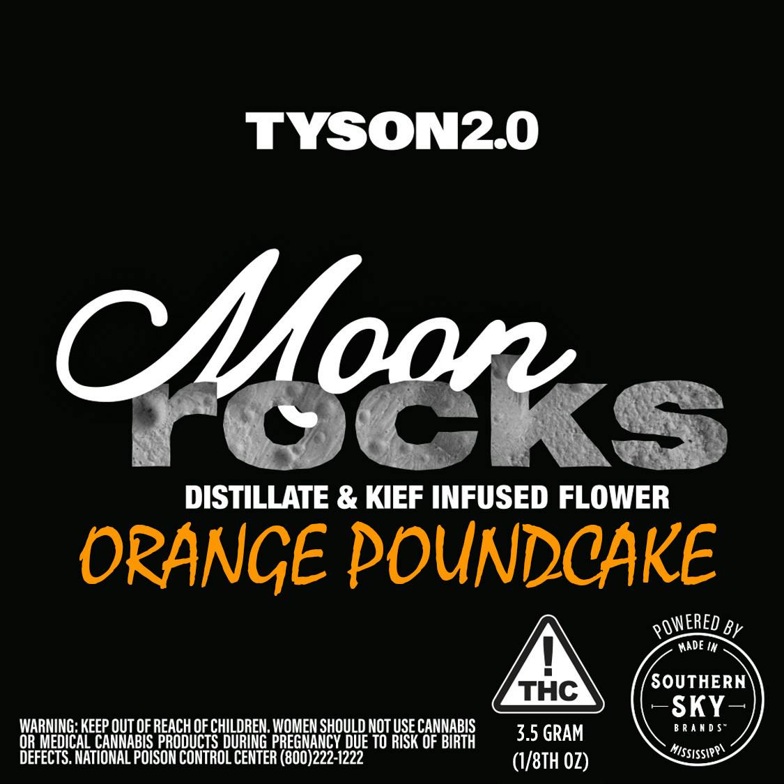 Tyson 2.0 - 3.5g Orange Poundcake Moonrocks