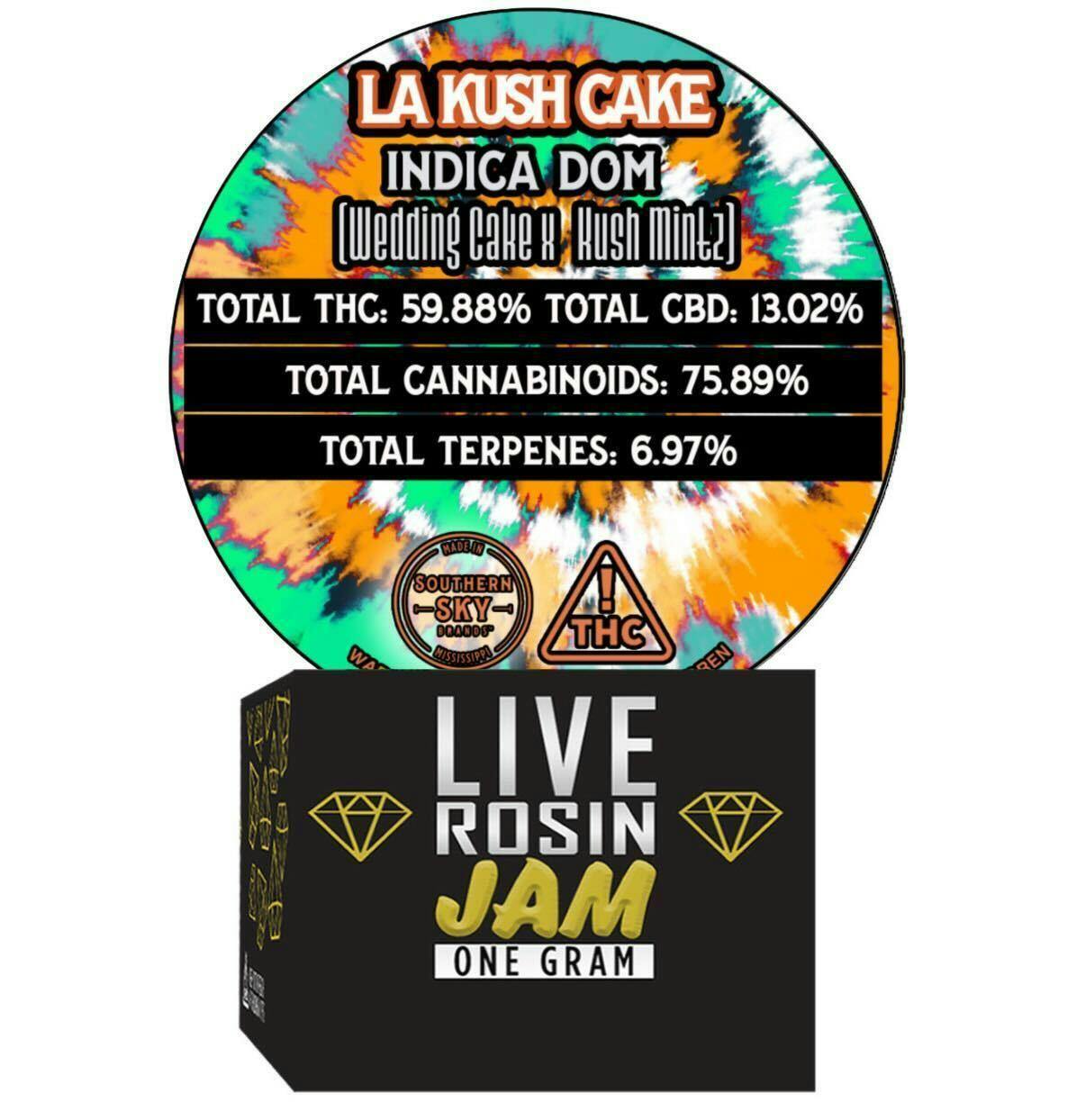 LA Kush Cake Live Rosin Jam 1g