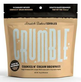 Crumble - Cookies and Cream Brownie - 500mg