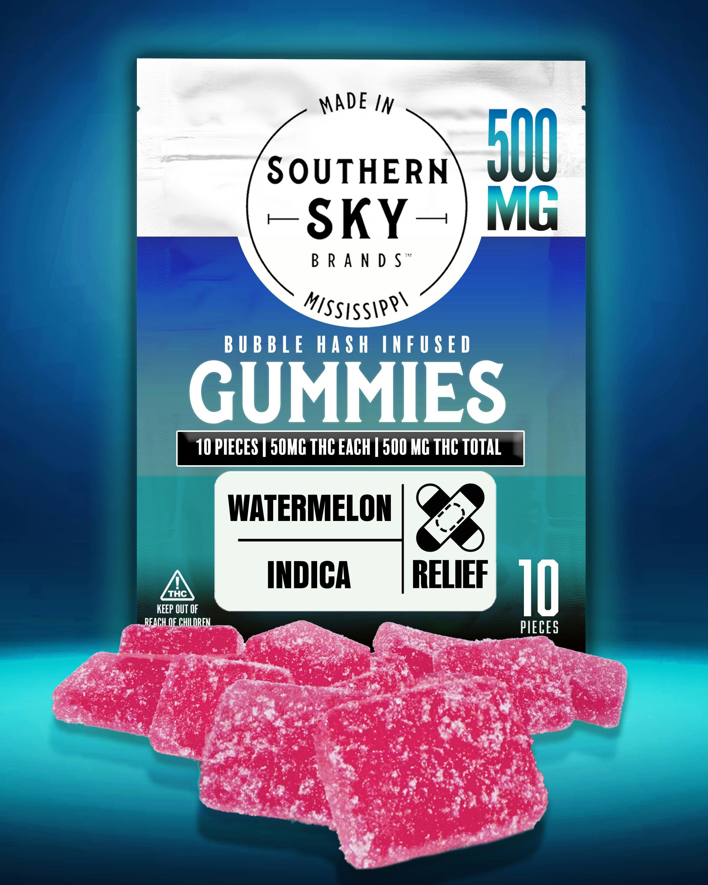 Watermelon Bubble Hash Gummies 500mg