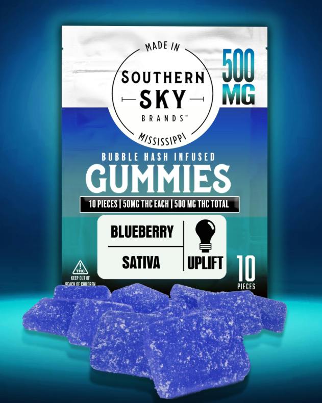 Blueberry Bubble Hash Gummies 500mg