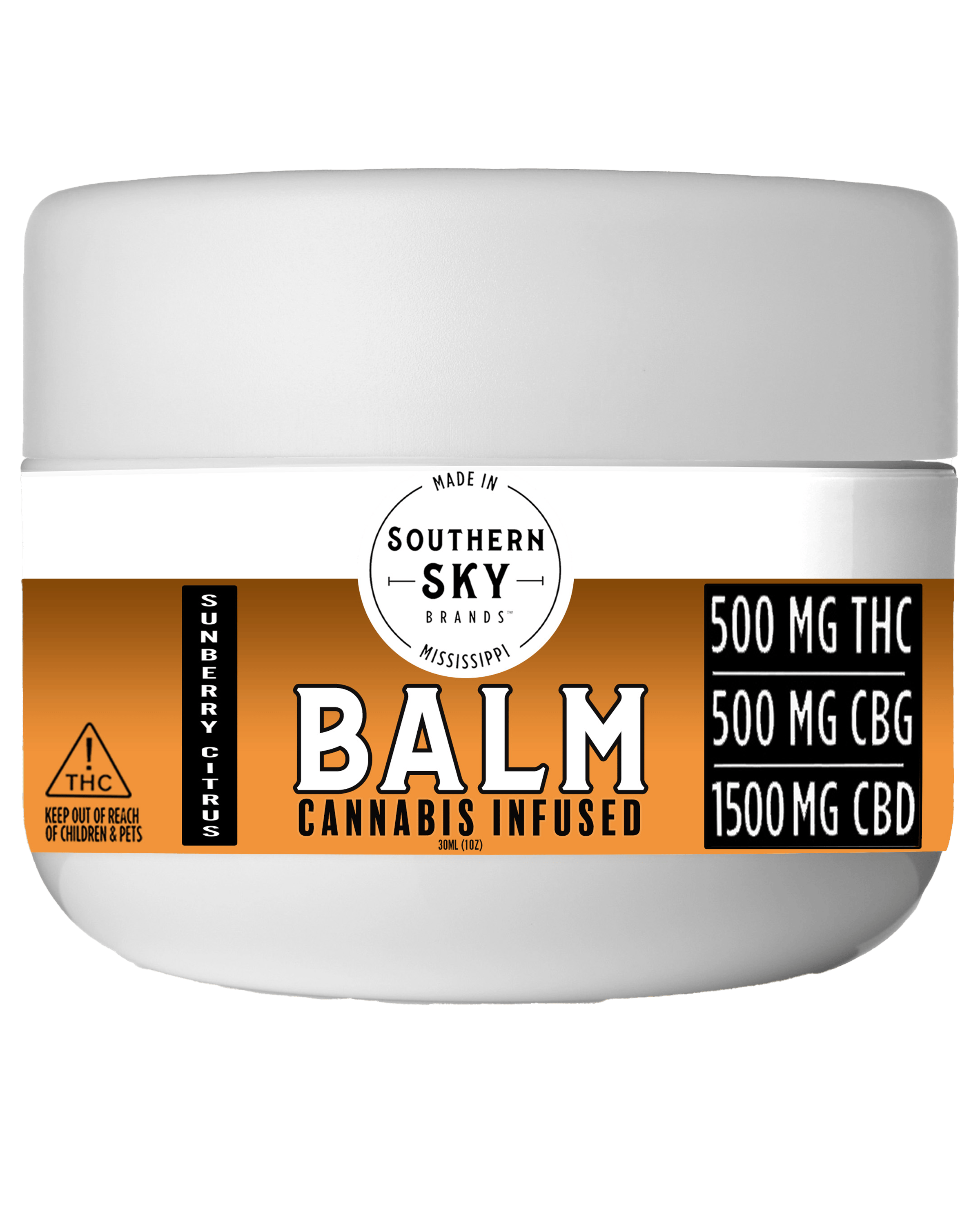 Sunberry Citrus Balm at Southern Sky Wellness Medical Cannabis Dispensary Pearl MS