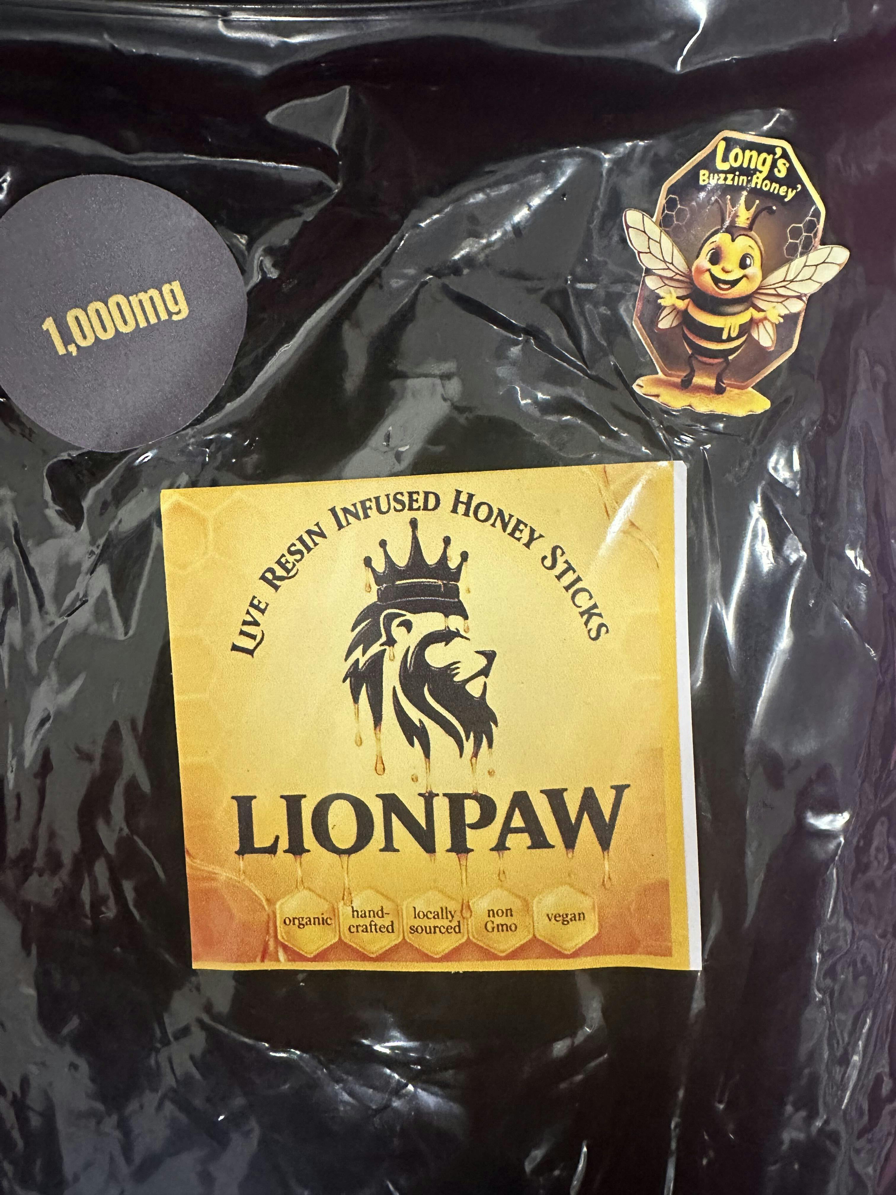 Lion Paw - 1000mg Honey Sticks