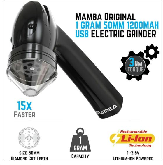 MAMBA - 1500mAh V2 Electric Grinder - Black