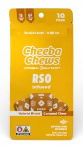 Cheeba Chews - Caramel Taffy RSO Hybrid - 100mg