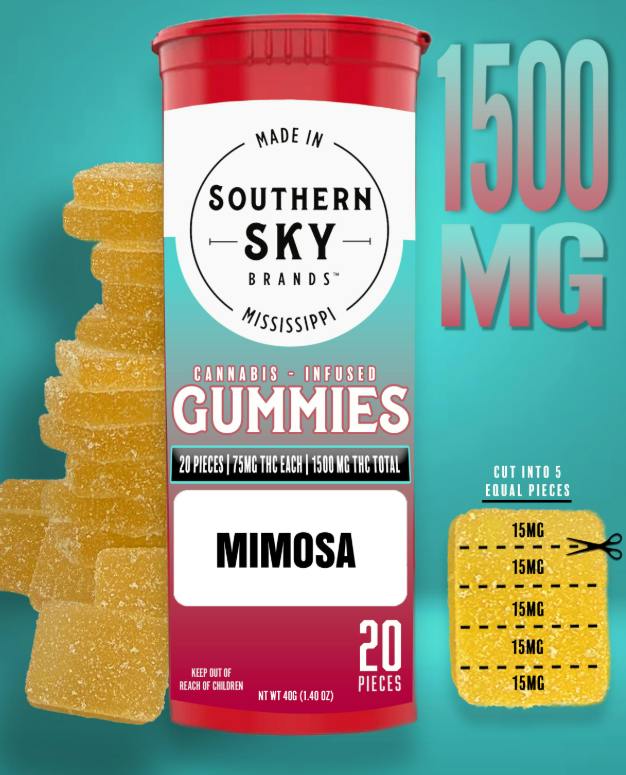 Mimosa Gummies x 20 - 1500mg