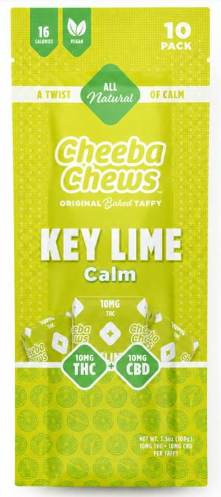 Cheeba Chews - 1:1 Key Lime Fruit Bursts - 100mg