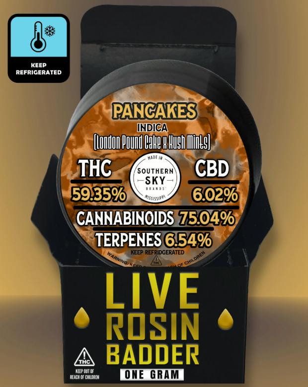 Pancakes Live Rosin Concentrate Jar - 1g