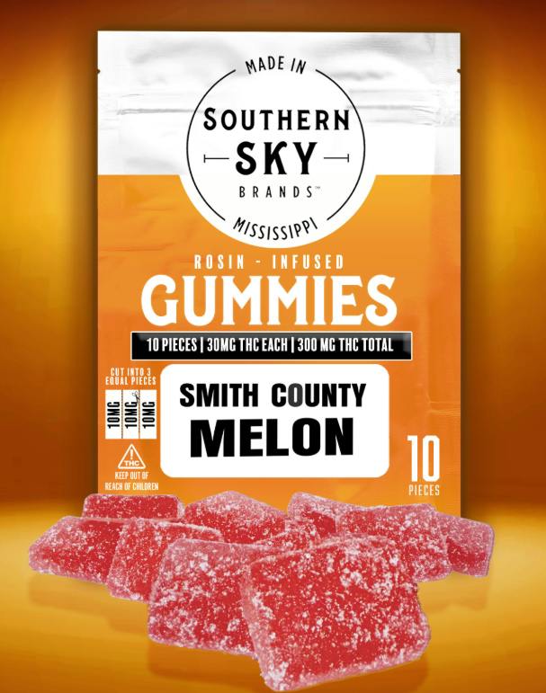 Smith County Melon Rosin Gummies - 300mg