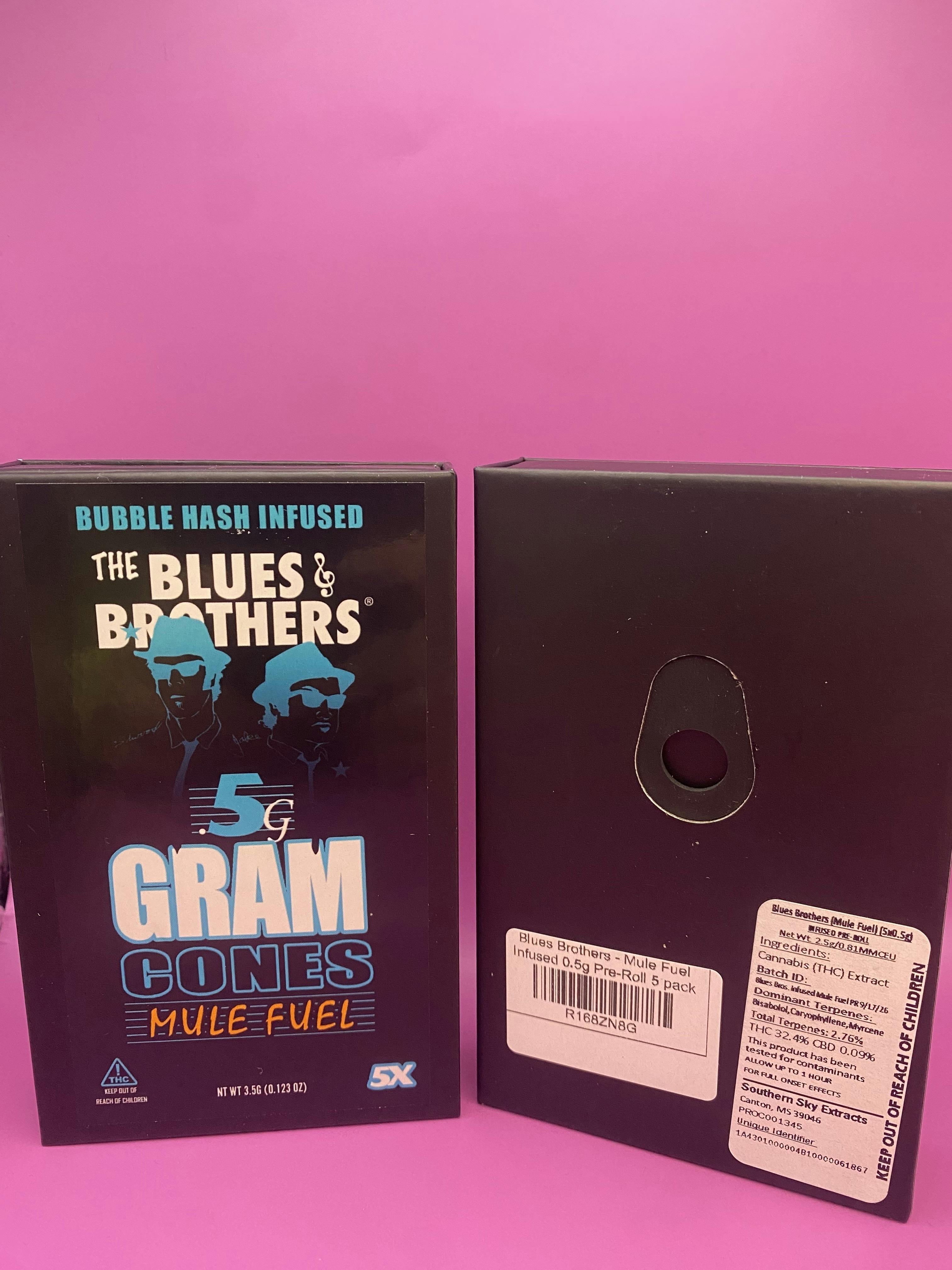 Blues Brothers - Mule Fuel Infused 0.5g Pre-Roll 5 pack