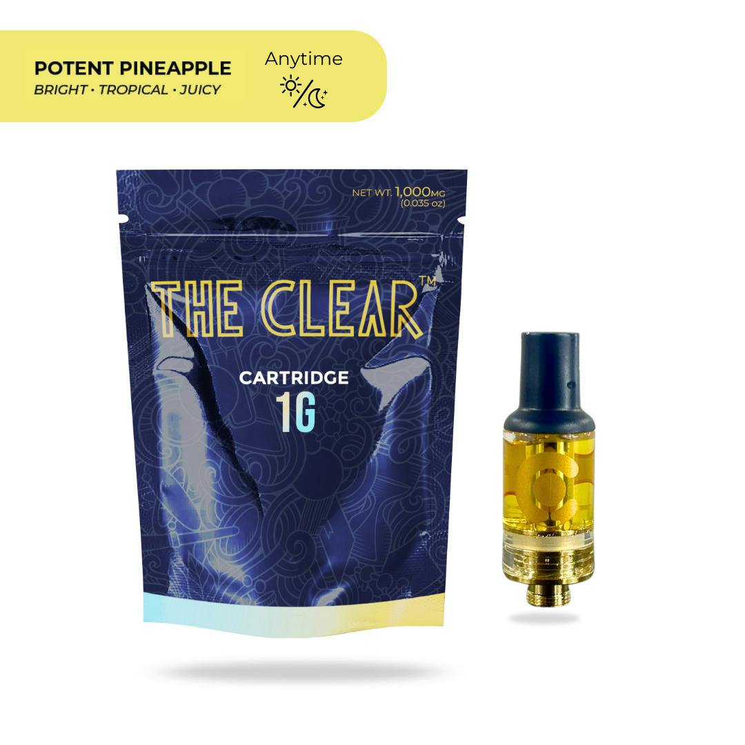The Clear: Vape | Potent Pineapple | Cartridge | 1g