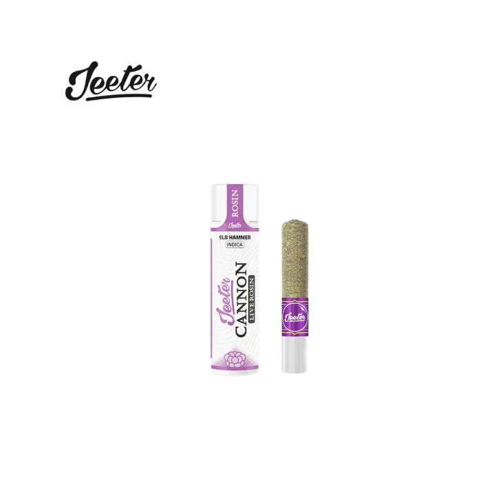 9LB HAMMER 1.3G LIVE ROSIN CANNON INFUSED PREROLL