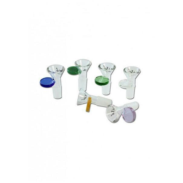 REKT-GLASS BOWL WHITE HANDLE