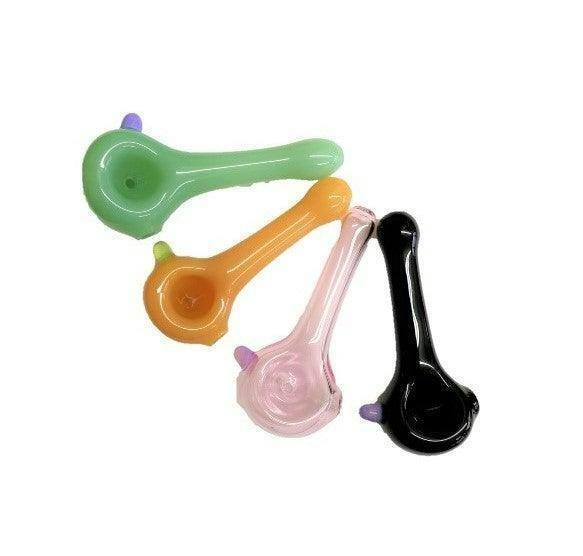 SUGAR MATTYS 4" COLOURED GLASS SLIME DOTTED PIPE(SEXY COLOURS)