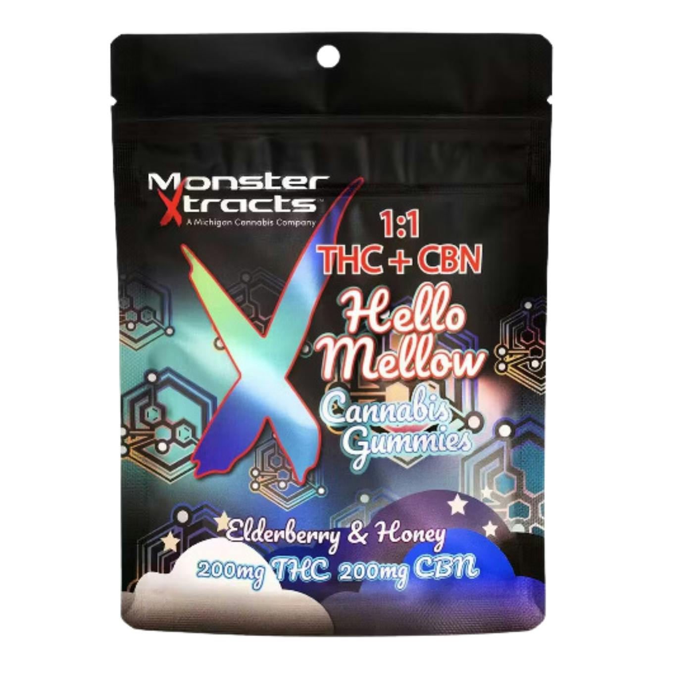 Monster Xtracts - Elderberry & Honey THC:CBN