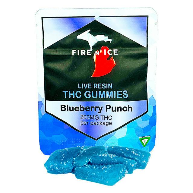 Fire n Ice - Blueberry Punch 200mg Live Resin 5pk