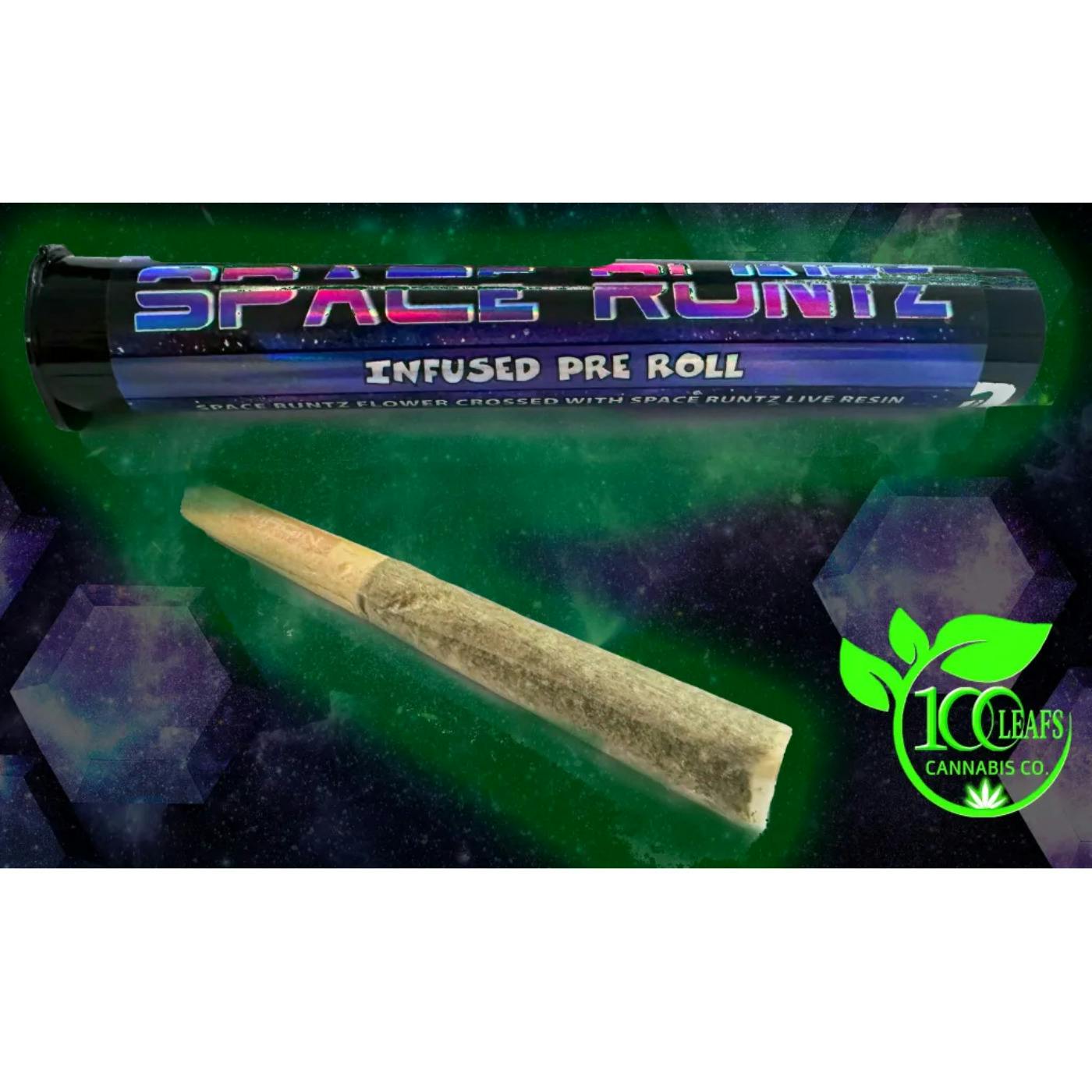 100 Leafs - Space Runtz 2g Kush Cannon PR