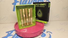 GREEN DOT 2.5G LIVE RESIN INFUSED PRE ROLLS 5PK "MONET X DRIVE-BY CHERRIES"