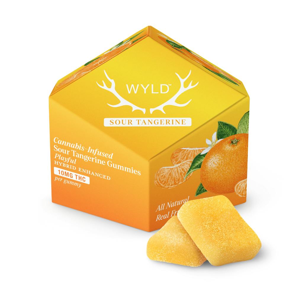 WYLD Sour Tangerine Gummies 100mg