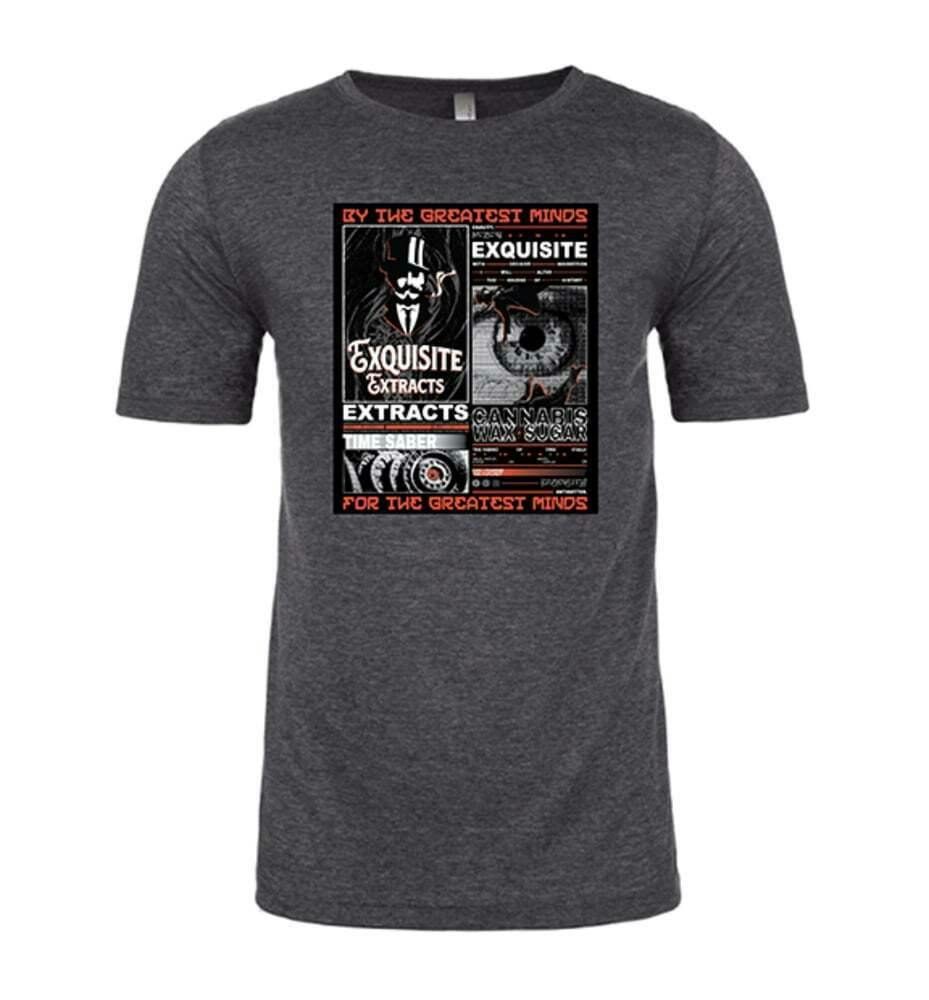 Exquisite Extracts Brutalism Grey Men's T-Shirt Large