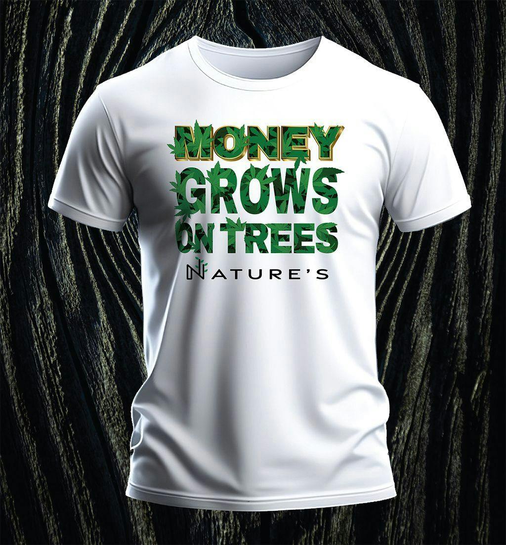 Exquisite Extracts Money Grows On Trees White Men's T-Shirt Medium