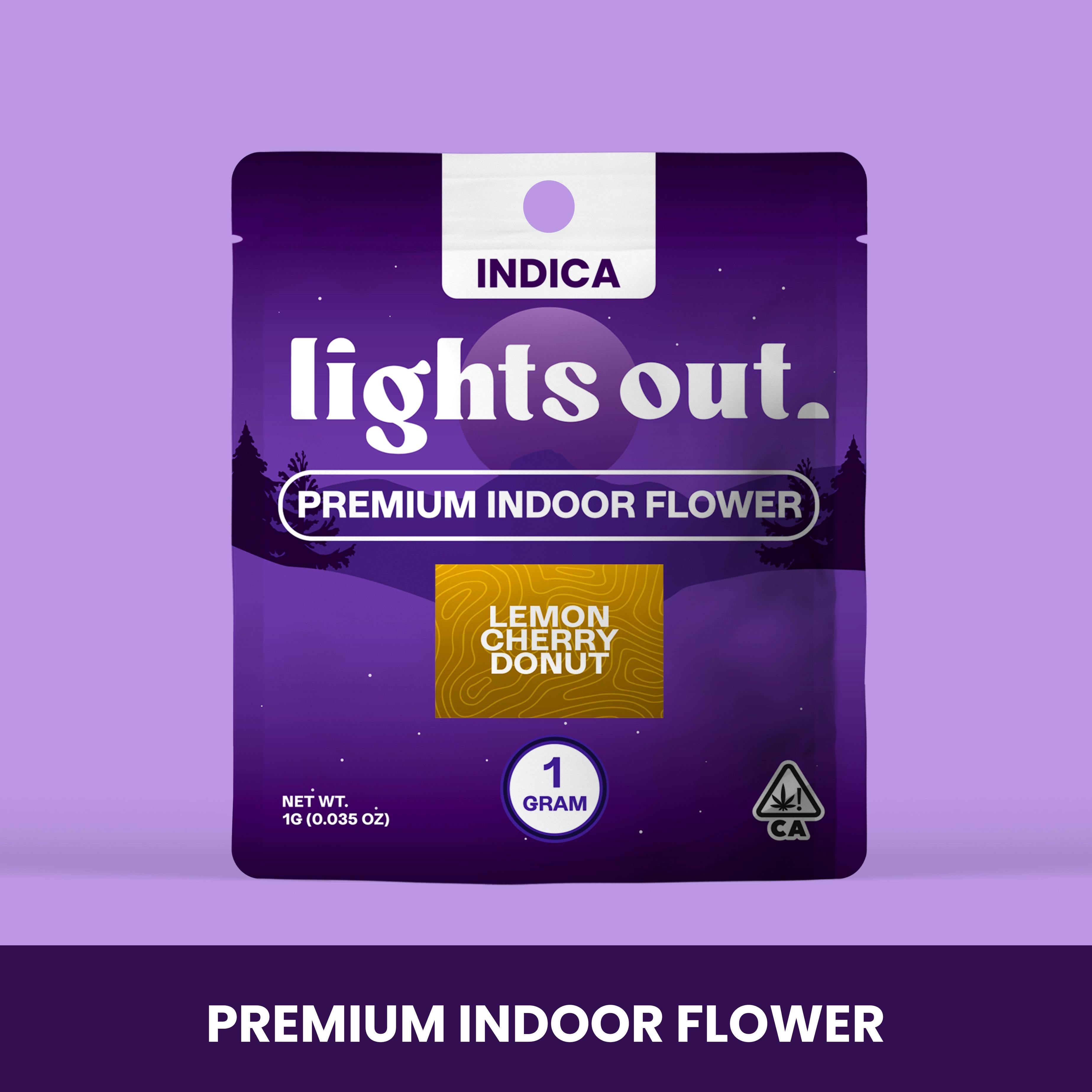Lights Out - Lemon Cherry Donut Premium Flower 1G cannabis product