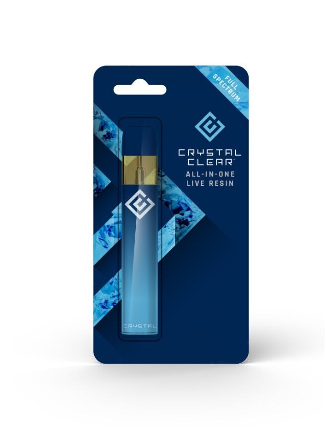 Crystal Clear - SFV OG Kush - 1g Full Spectrum Live Resin All in One Vape
