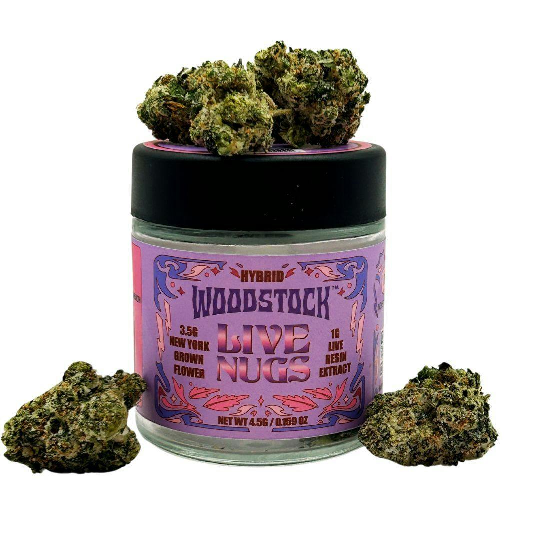 Woodstock | Live Nugs Flower | Stay Puft x Blackscotti | 4.5g | F23