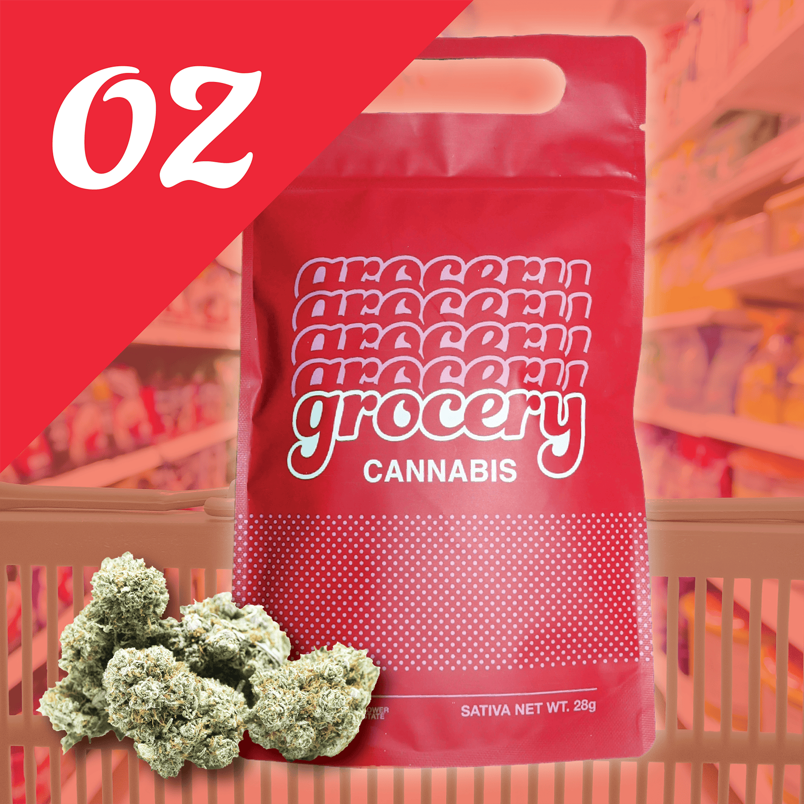 Grocery | Mixed Light Flower | Black Diesel (Sativa) | 28g | F53