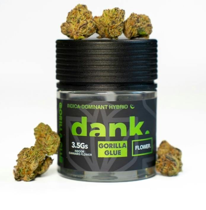 Dank | Flower (Jar) | Gorilla Glue (Indica/Hybrid) | 3.5g | F49