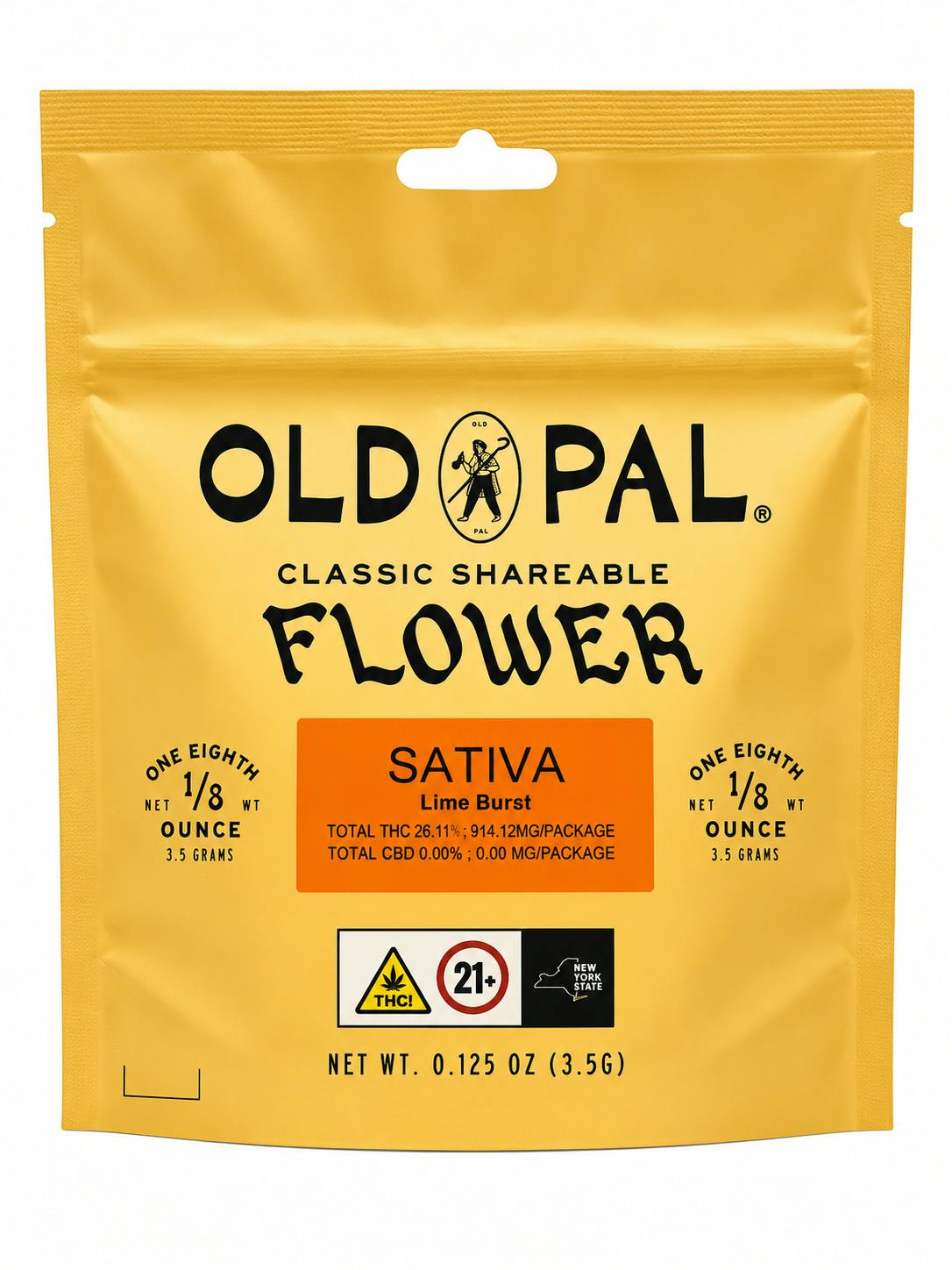 Old Pal | Bagged Flower | Lime Burst (Sativa) | 3.5g | F12