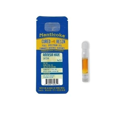 Nanticoke | Cured Resin 510 Vape Cart | Amnesia Haze (Sativa) 1g | V
