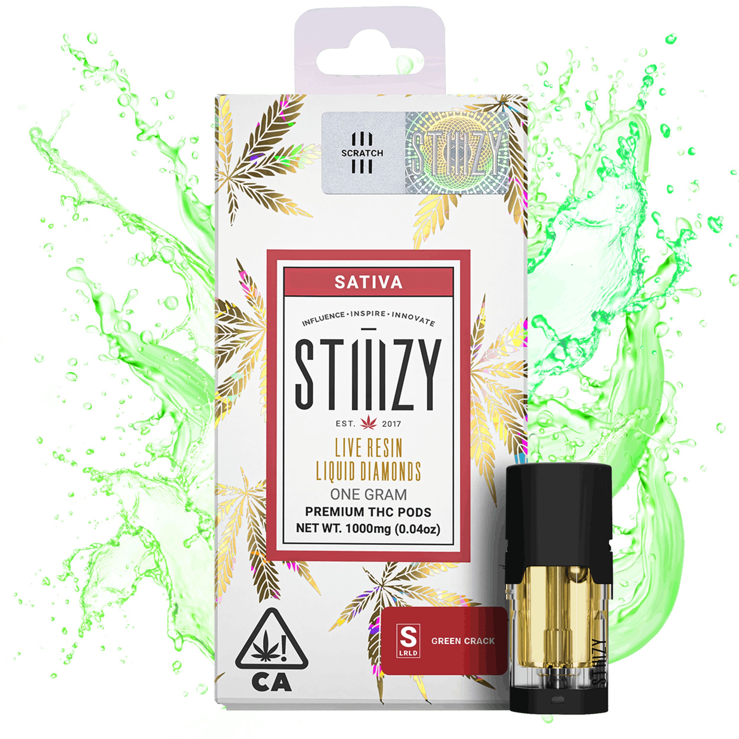 Stiiizy — Lqd Pods - Green Crack