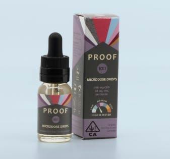 Proof - 10:1 Microdose Tincture Drops 100mg THC - 15ml Tincture