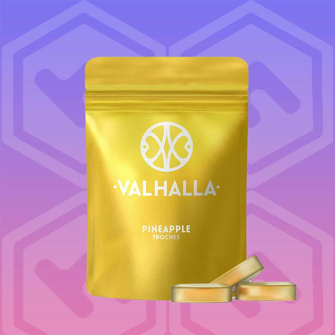 Valhalla | Pineapple RSO | Soft Lozenges 2.0 | 100mg 10 pack