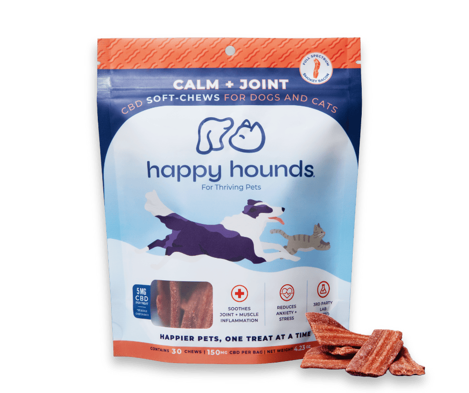 Happy Hounds Calm Joint Bacon For Dogs Cats
