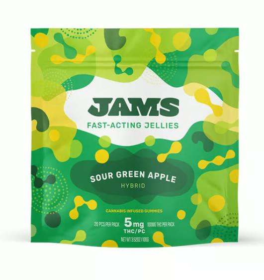 Jams Green Apple 20 Pack Gummy 20 Pack | 100mg