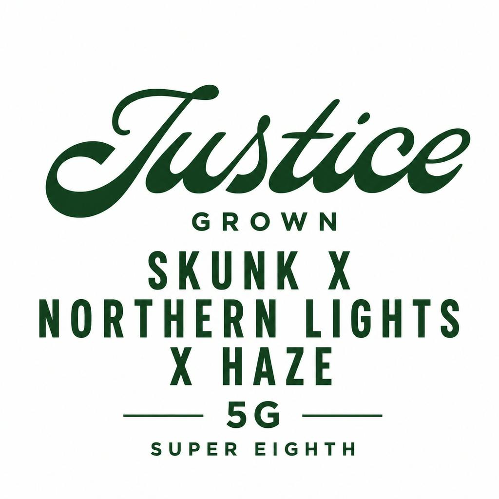 Justice Grown Skunk X Northern Lights X Haze 5G 5G