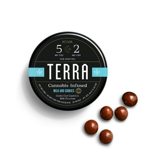 Terra | Milk and Cookies | THC:CBN 5:2 | 100mg | 20ct | 5mg/ea