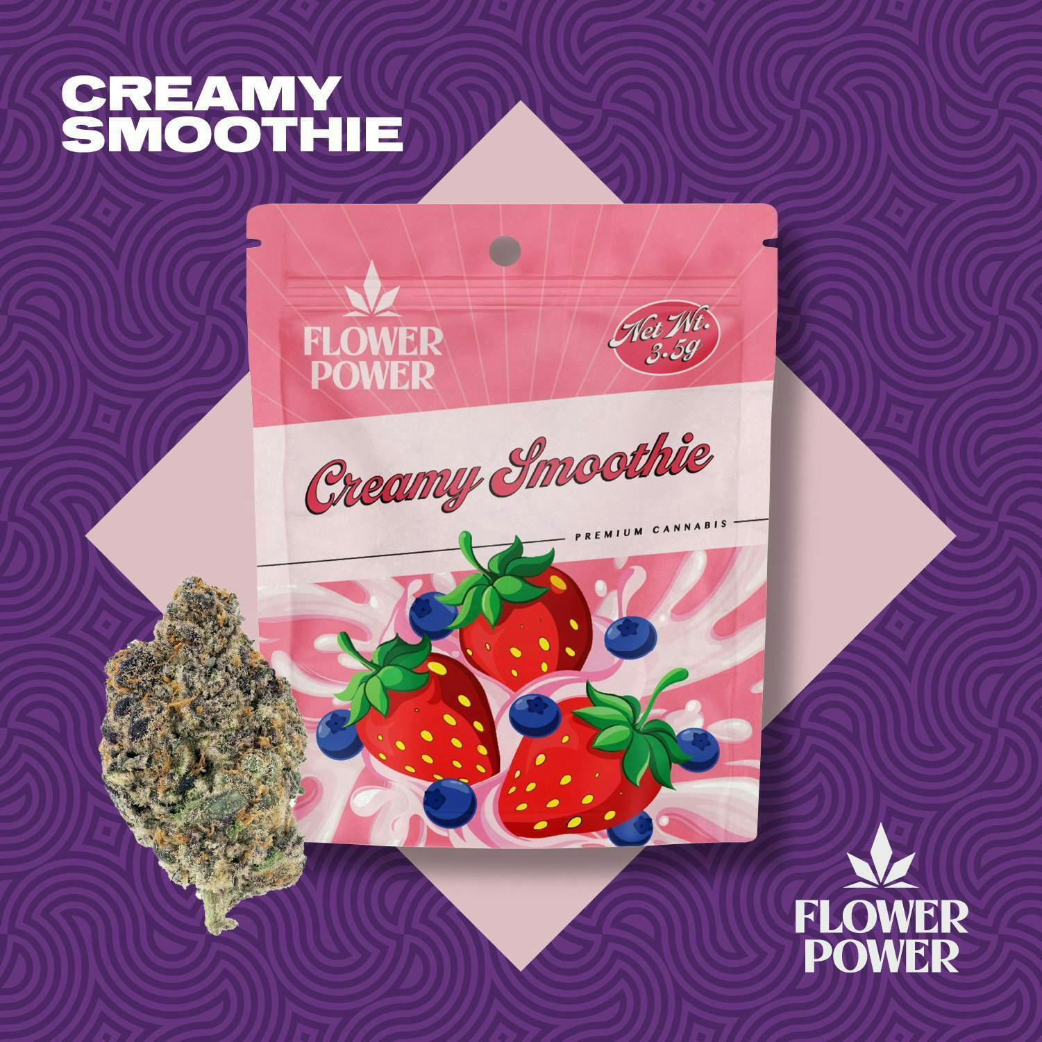 Creamy Smoothie | Buds | 3.5g by Flower Power Cannabis