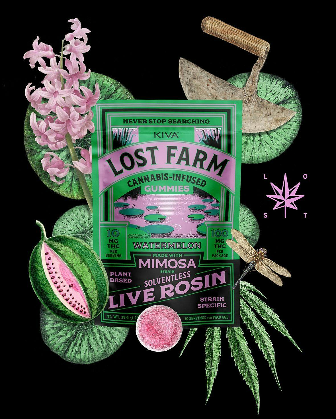 LOST FARM | WATERMELON - LIVE ROSIN GUMMIES | 200MG