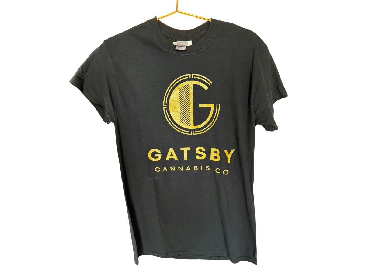 GATSBY CANNABIS CO. | GATSBY BRAND T-SHIRT BLK & GOLD | SMALL