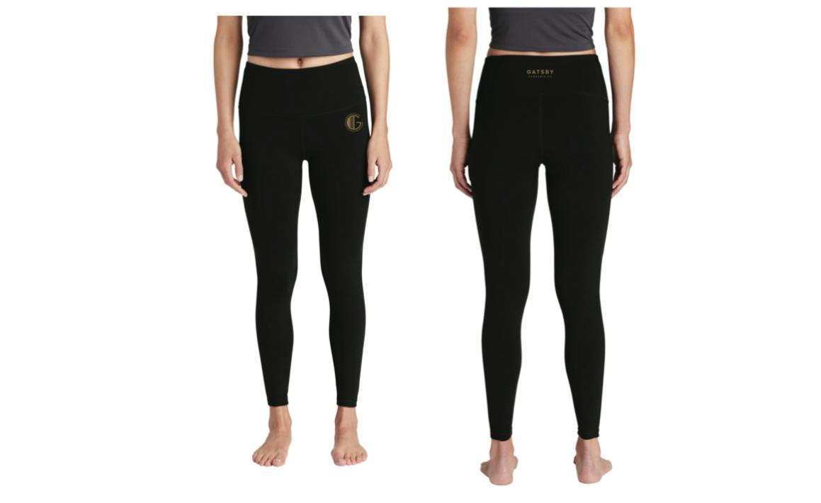 GATSBY CANNABIS CO. MERCH | LEGGINGS - SPORT-TEK LADIES HIGH RISE 7/8 | LARGE