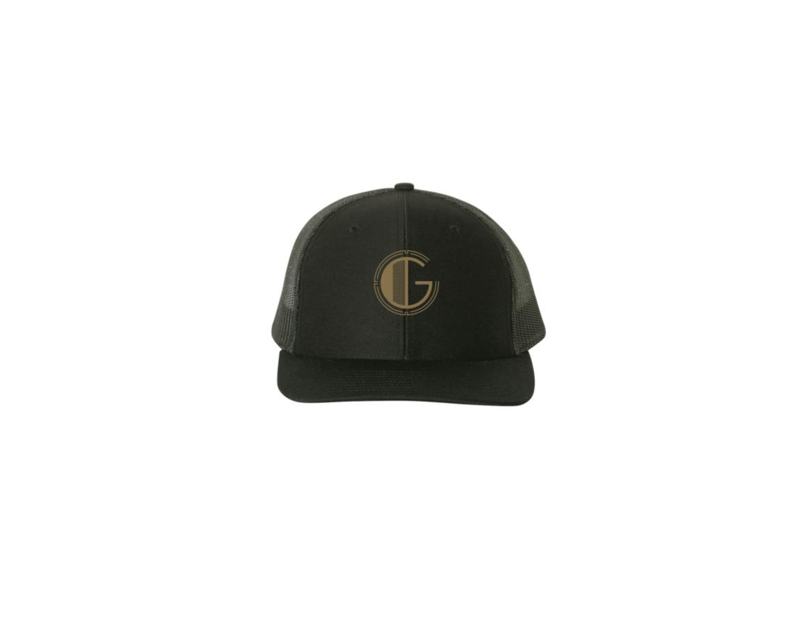 GATSBY MERCH | GATSBY LOGO | BLK & GLD SNAPBACK | TRUCKER CAP