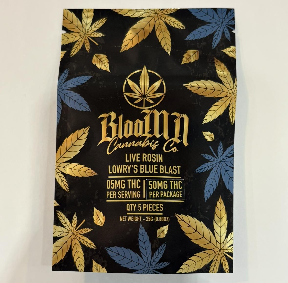 BlooMN Live Rosin Gummies Lowry's Blue Blast