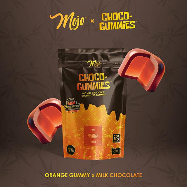 200MG MILK CHOCOLATE COVERED ORANGE GUMMIES *2 FOR 24*