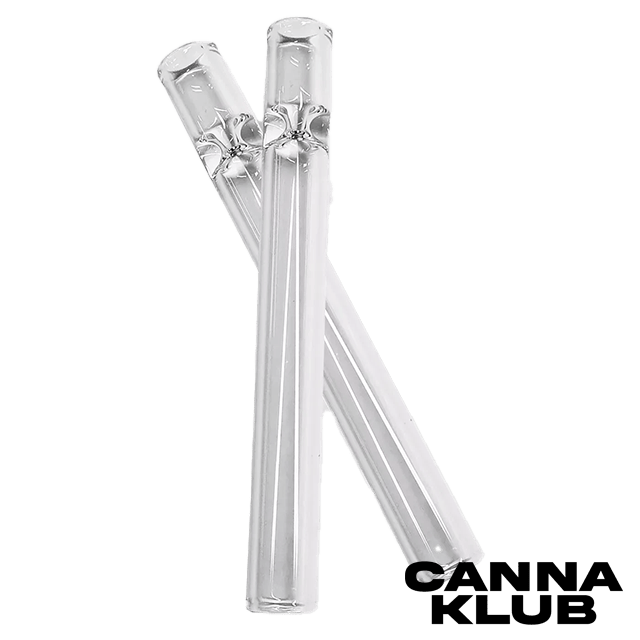 CLEAR GLASS CHILLUM at The Corner Farmacy - NOW OPEN!
