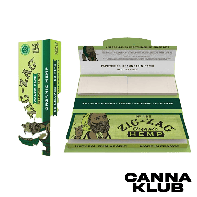 ORGANIC HEMP 1 1/14 ROLLING PAPERS WITH TIPS